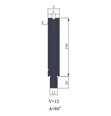 LYNCCN WAY100.86-V12 Euro Hydraulic Press Brake Tooling Die 86 Angle 42CrMo