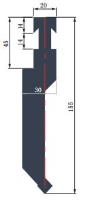BCL155.85.R1-R European Type Punch Brake Press With 28 Angle 42CrMo
